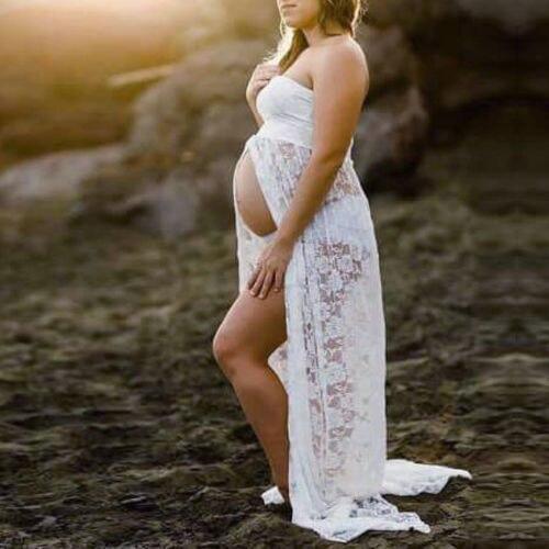 Robe en Voile Transparent pour Shooting Maternité ○ RACHEL - Le P