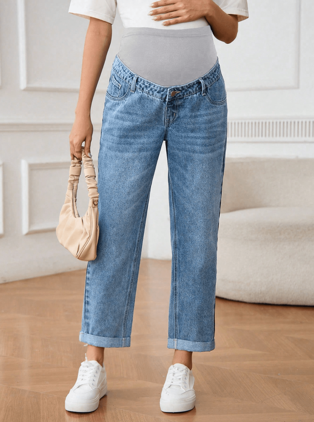 2 Jeans de Grossesse + 1 Combi - short de Grossesse - Ima Boutique Paris