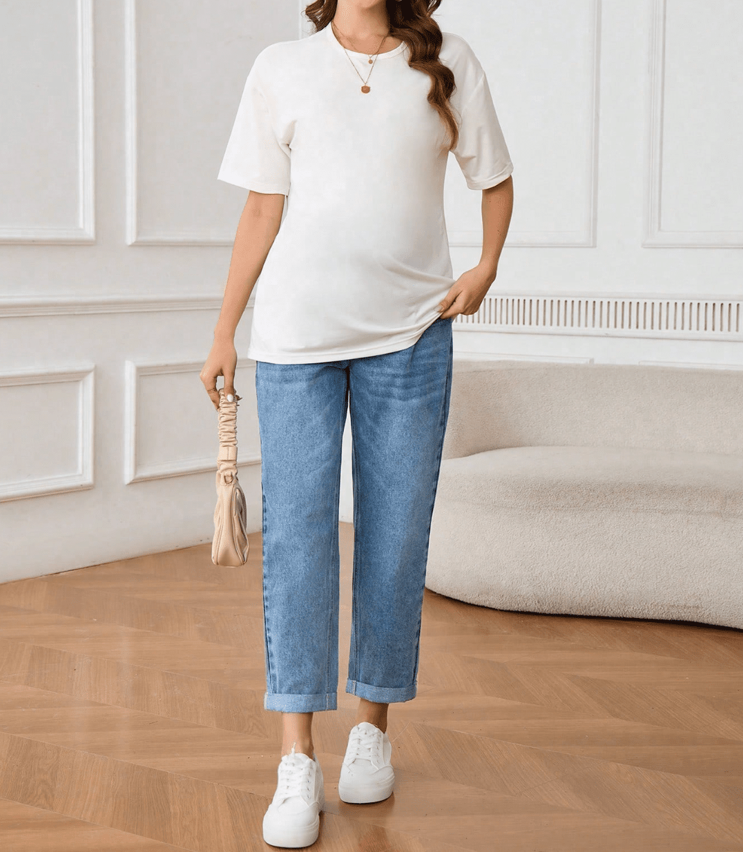 2 Jeans de Grossesse + 1 Combi - short de Grossesse - Ima Boutique Paris
