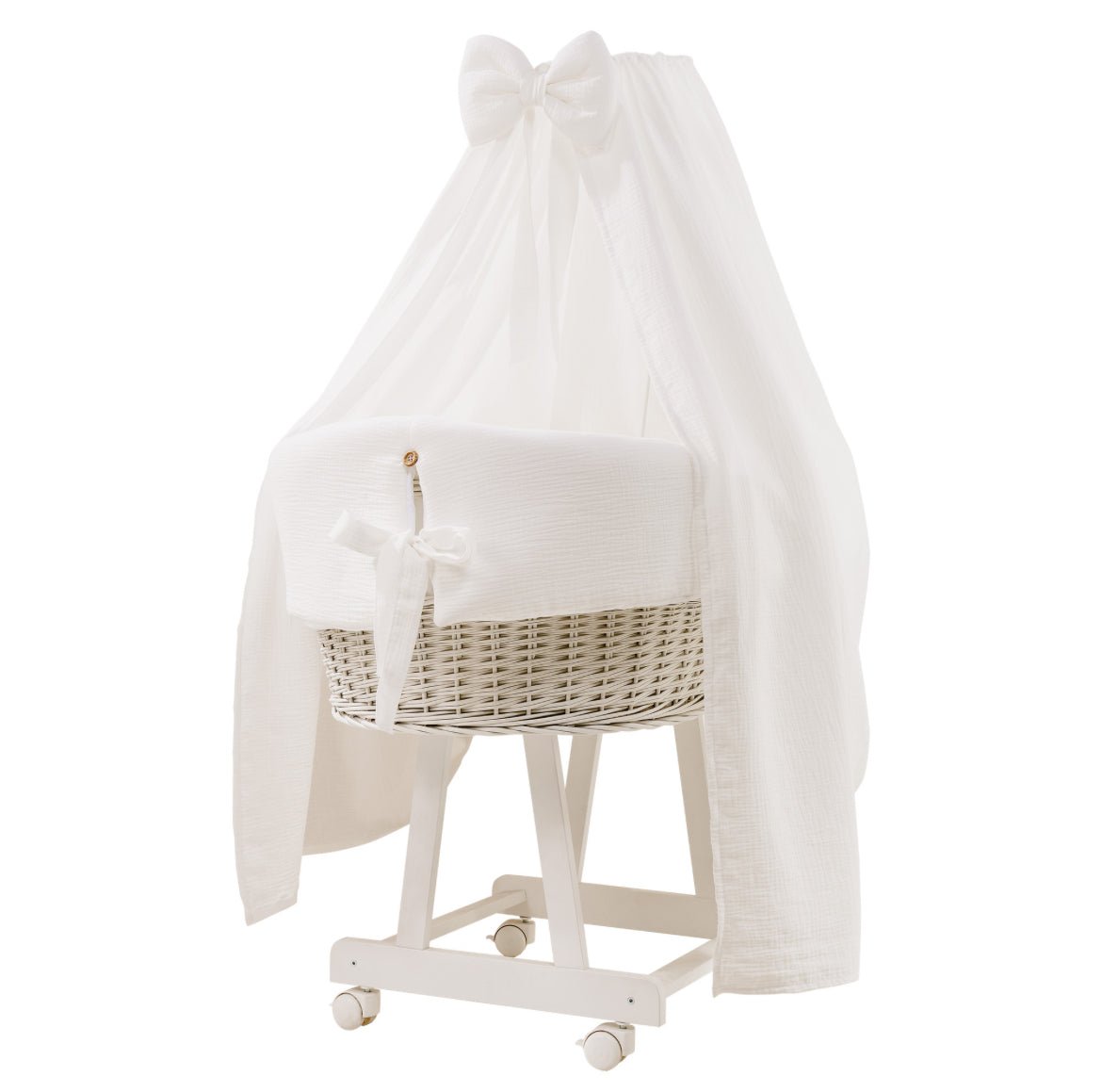 Berceau Nid Douillet Pré - Monté - Kit Complet (Berceau + Matelas + Voile) - Ima Boutique Paris