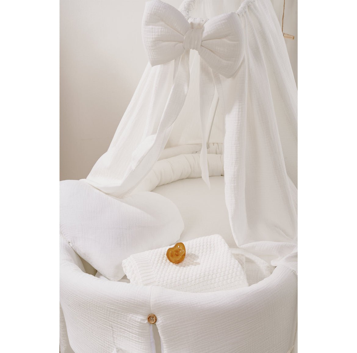 Berceau Nid Douillet Pré - Monté - Kit Complet (Berceau + Matelas + Voile) - Ima Boutique Paris