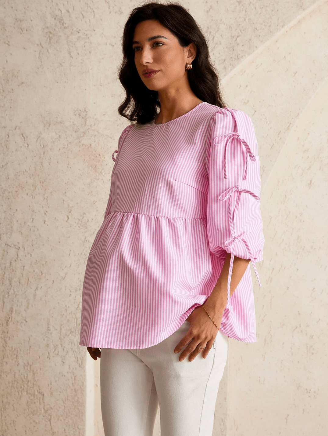 Chemisier pour femme enceinte - ÉTÉ rose - Ima Boutique Paris