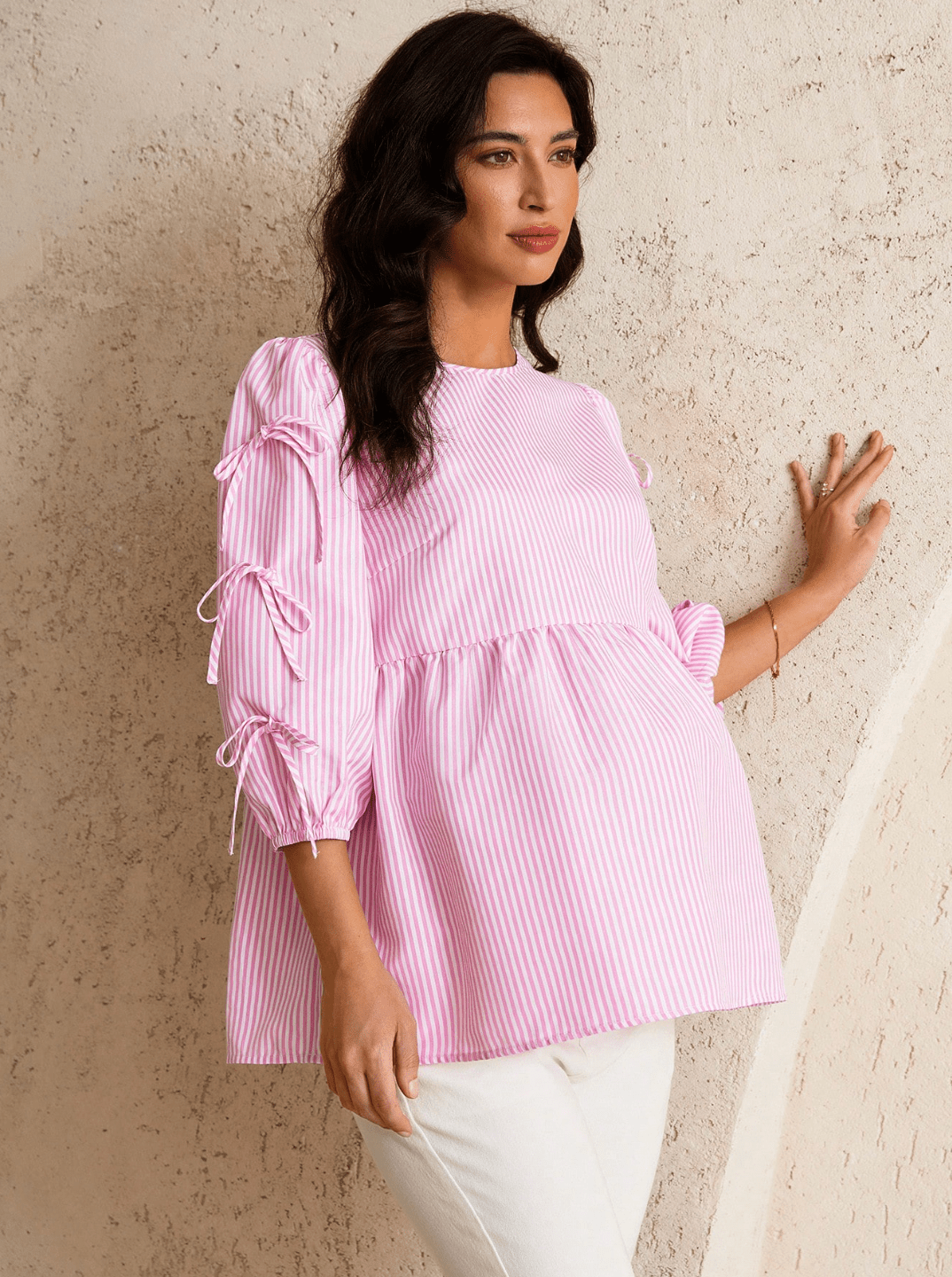 Chemisier pour femme enceinte - ÉTÉ rose - Ima Boutique Paris