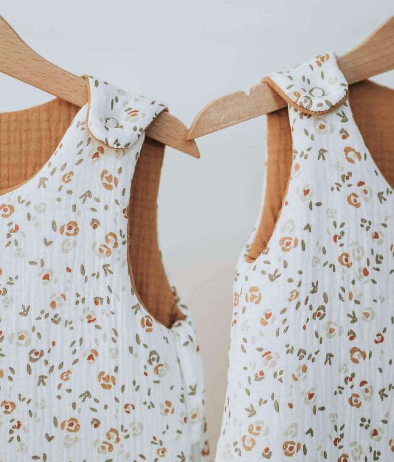 Gigoteuse florale évolutif 3 tailles 0 - 3 ans - made in France - Ima Boutique Paris