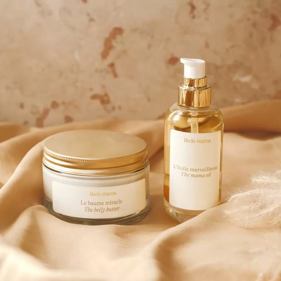 BOX Parfaite Soin du Ventre Anti-vergetures de Grossesse- 3 Baumes de Massage