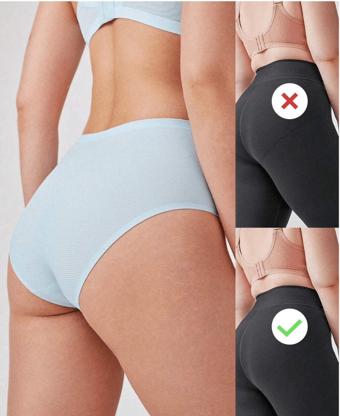 Lot de 3 Culottes basiques confortables à taille haute, sans couture - sans trace | Ima Boutique Paris - Ima Boutique Paris