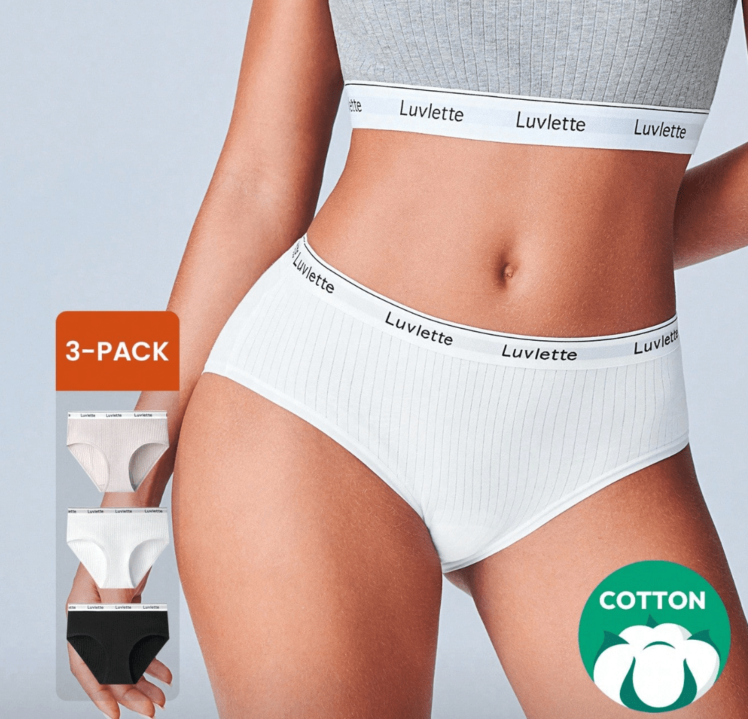 Lot de 3 Culottes en coton bio couleur unie - Ima Boutique Paris