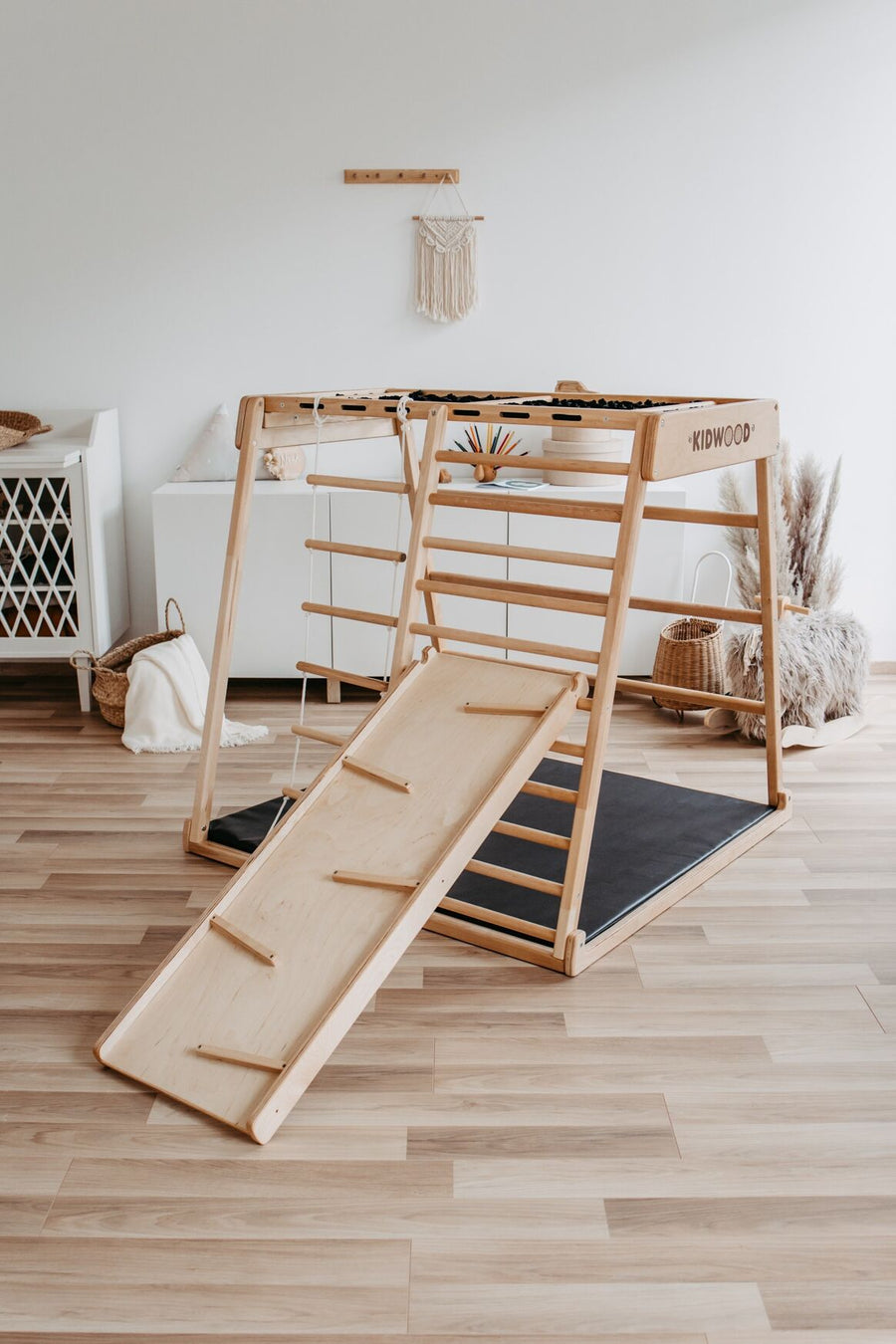 Tobogan d'intérieur en bois pour enfant - Ima Boutique Paris