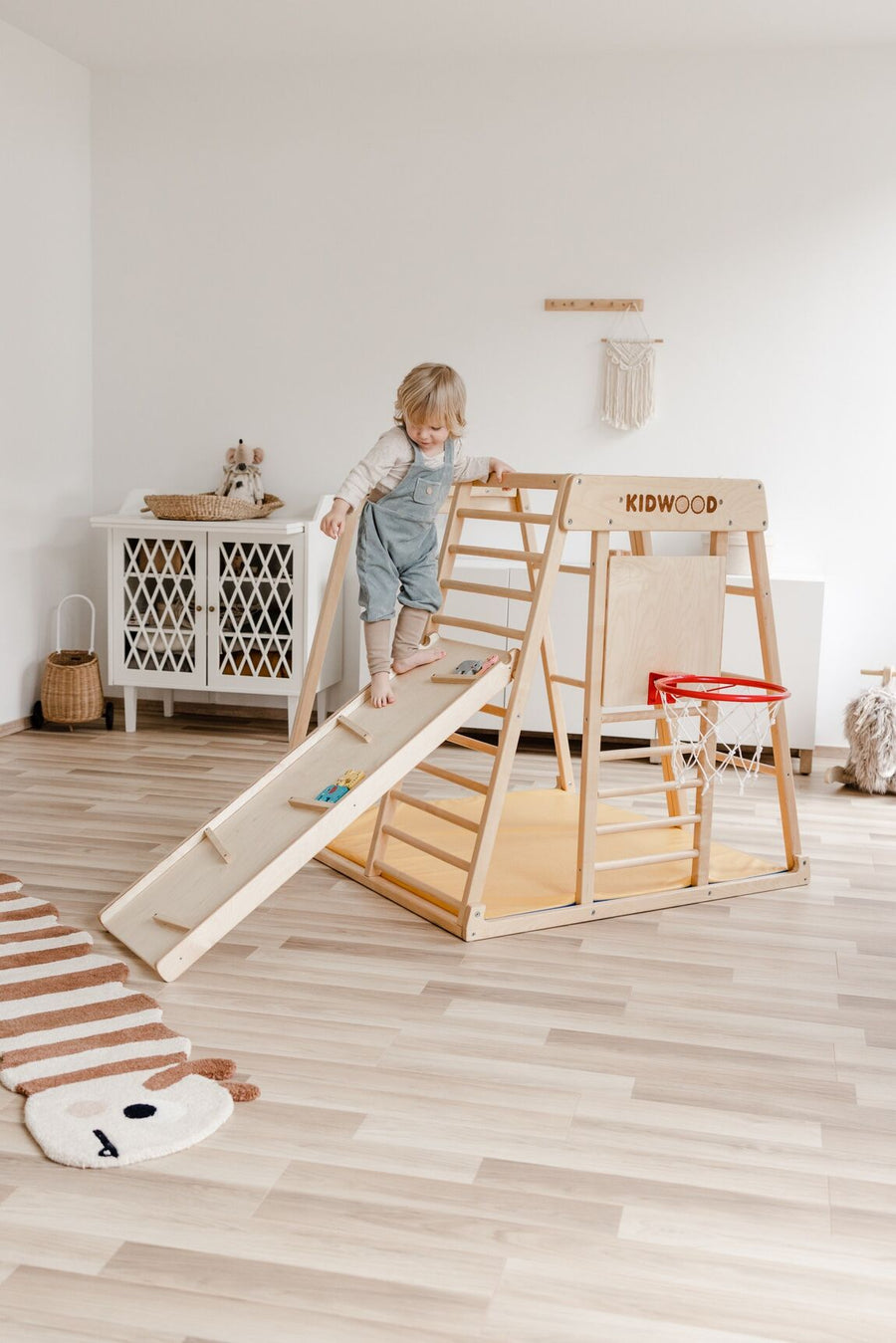 Tobogan d'intérieur en bois pour enfant - Ima Boutique Paris