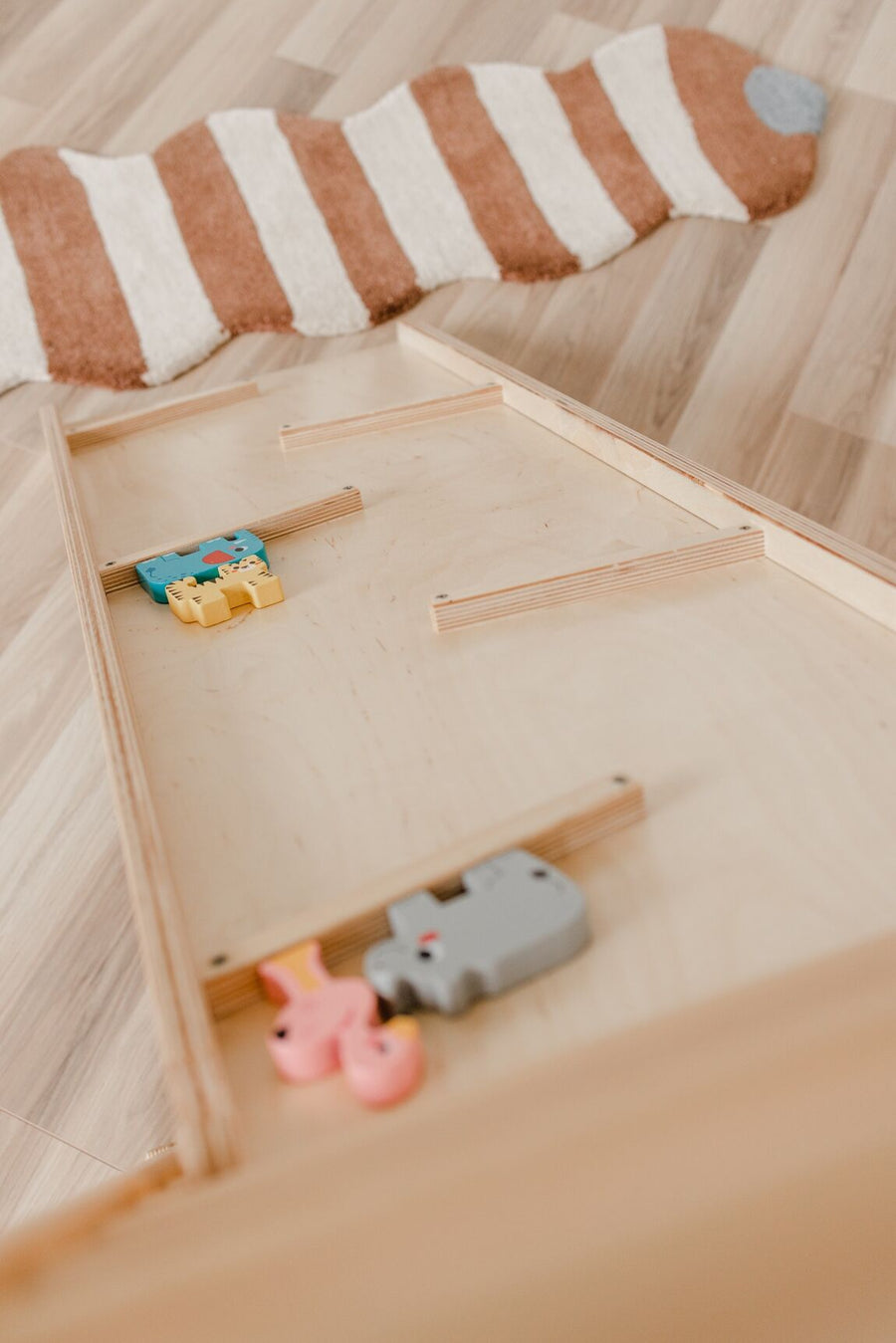 Tobogan d'intérieur en bois pour enfant - Ima Boutique Paris