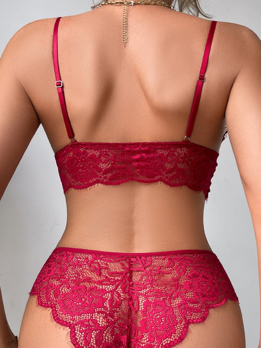 Ensemble de lingerie en dentelle festonné - Ima Boutique Paris