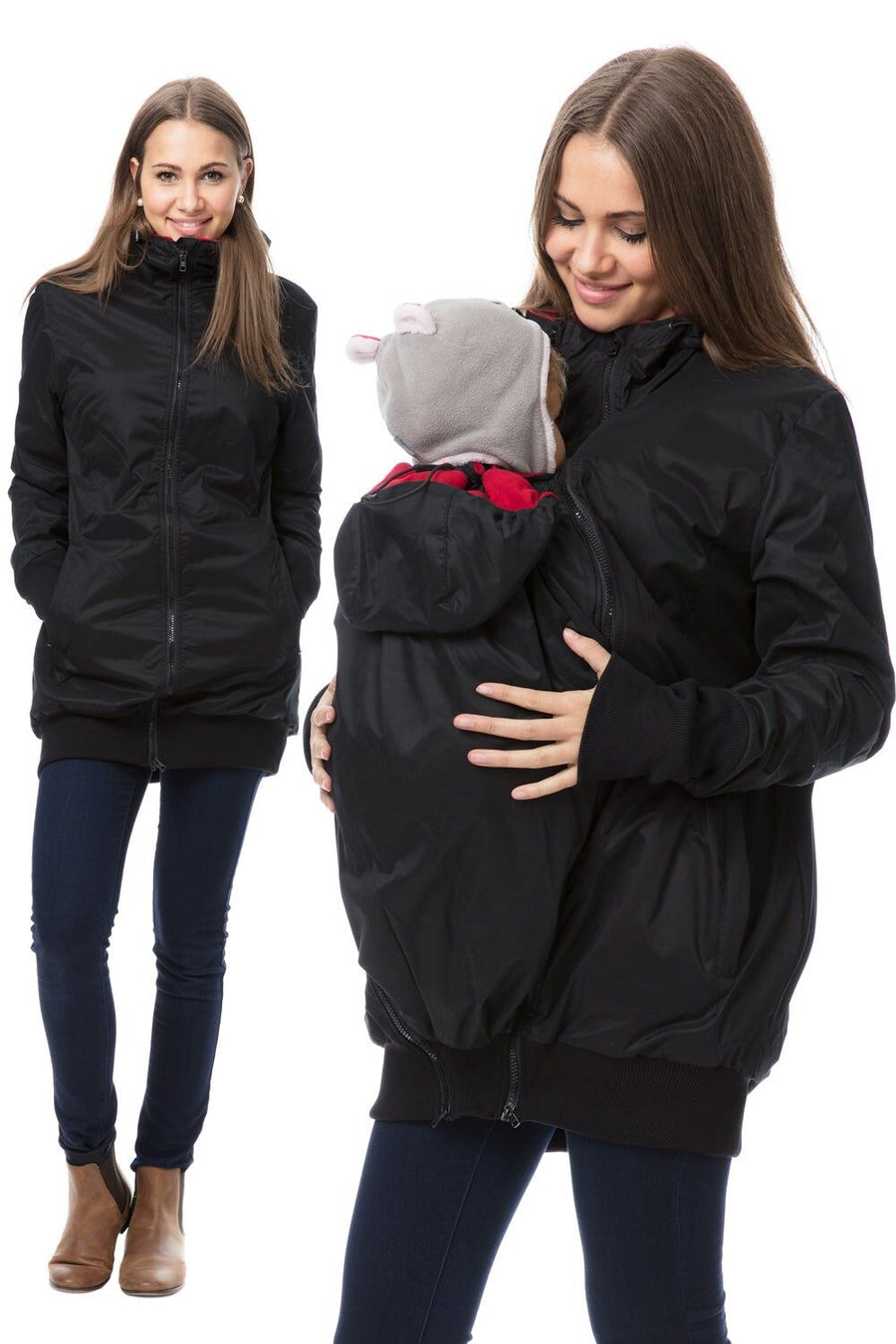Manteau de portage- grossesse et maternité - capuche pour bébé 0-3 ans - Ima Boutique Paris